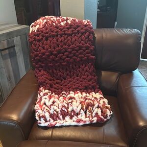 Hand Crafted Chunky Knit Throw